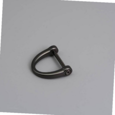 D링 고리 나사형 말굽 버클 자동차 키링 블랙 오링 연결부품, 상세페이지 참조