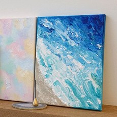 여름 마린_바캉스메모리 백드롭 페인팅 나이프 세트 취미 미술 키트 DIY, 3호(27.3 x 22.0cm), 1개