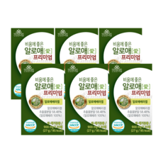 비움에좋은 알로애 알로에 장건강 식이섬유 배변활동, 30정, 6개