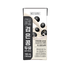 건국 검은콩 두유, 190ml, 24개