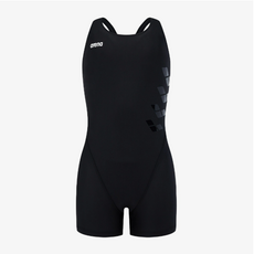 아레나 여 아동 엑셀 반신3부 레이서백 수영복 / A5SG1GL10 BLK