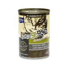테비 먹고먹고또먹고 대용량참치캔, 12개, 참치 + 타우린 혼합맛, 400g
