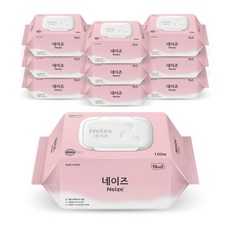 잘풀리는집 네이즈 베이직 물티슈 캡형 100매 10팩, 10개