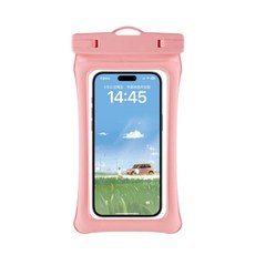 手機防水袋 防塵防水防雨 適用於泳池沙灘衝浪溫泉, 1個, 粉 1個, 粉