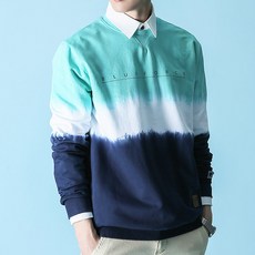 藍色 Force Unisex Velorga Tie Dying 男女情侶長袖T卹 隊服