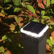 카페 WHITE 태양광 베란다 휀스등 캡형 8LED 데크등 38637ea 1(EA), 색상