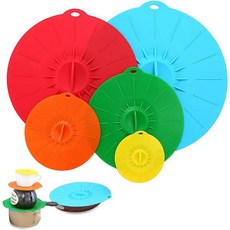 볼 5팩용 XYLOME 실리콘 뚜껑: 재사용 가능한 전자레인지 스플래터 커버 - 식품 보관용 내열성 뚜껑 컵 접시 냄비 프라이팬 스토브 탑 오븐 냉장고 식기세척기 안전