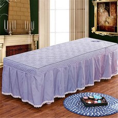 미용베드커버 피부관리실 이불 뷰티 침대 커버 침대보 구멍 바디 마사지 시트, 60x180cm, light gray