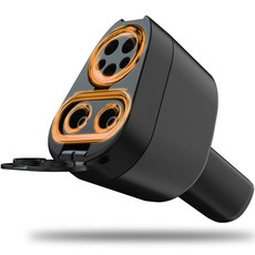 NiwNiw 2 in 1 CCS 및 J1772에서 어댑터 Model 3 Y S X 사이버트럭용 250KW CCS1에서 NACS 초고속 충전 레벨 3 충전소와 호환 가능, NACS to CCS Portable