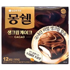 몽쉘 생크림케이크 카카오, 408g, 1개