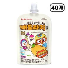 뽀로로 순수한 배도라지즙, 40개, 80ml
