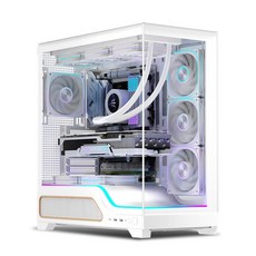 마이크로닉스 WIZMAX 슬로프 C30 화이트 미들타워 PC케이스, 1개