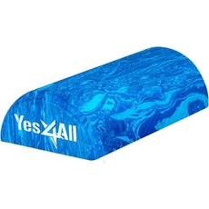 Yes4All EVA 단단한 폼 롤러 필라테스 요가 균형 코어 운동 근육 마사지용 하프 백 - 30.8cm12/36인치 [호환], 30.5cm(12인치) - 블루