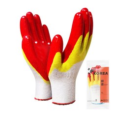 장갑이네 국내산 황이중 이중 황 코팅장갑, 100켤레, 1개