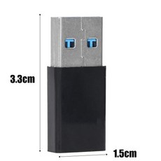 노트북 PC용 USB 수-C 타입 암 전화 어댑터 OTG 고속 USB C-USB 3.0 데이터 라인 충전 컨버터 6 개 3 개 1 개, 1pcs Black, 1개
