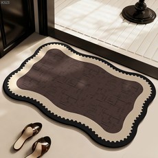 DFMEI 輕奢復古浴室硅藻泥地墊衛生間門口吸水防滑墊家用耐磨, 40*60cm