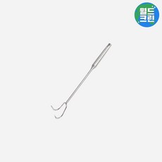 월드크린 더블 후크 갈고리 갈퀴 스텐 핸들 40cm 잡초제거 작업 도구 고리형 농기구 갈쿠리 쇠스랑
