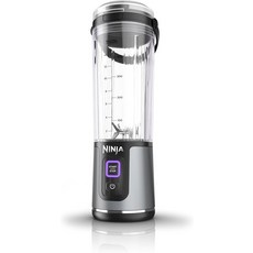 닌자 블라스트 휴대용 블렌더 무선 8. 용기 쉐이크 앤 스무디용 개인 BPA 프리 누수 뚜껑 USB-C 충전식 블랙 BC5BKC 버전, 18 oz, Black