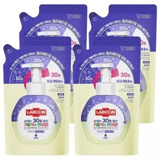 랩신 컬러체인징 포밍 핸드워시 포도향 리필, 450ml, 4개