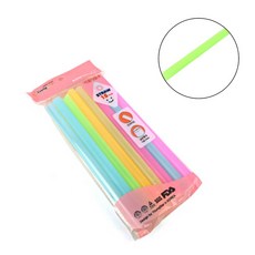 개별포장 일회용 버블티빨대 넓은빨대 프라푸치노빨대 칼라