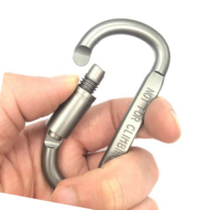 잠금카라비너 캠핑 고강도 D형 카라 비너 알루미늄 등산 고리(특가), 본상품