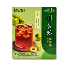 담터 매실차 플러스, 3개, 15개입, 18g