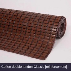 여름 탄화 대나무 중국 마작 매트 - 1.2m/1.5m/1.8m 접이식 학생 침대 매트(싱글/더블), 01 1.0X1.90M, 05 Brown C