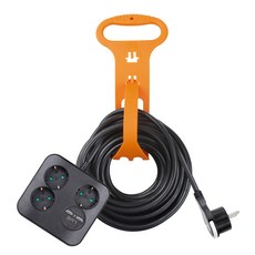 러그 큐브 사각 2포트 USB 1.5SQ 멀티콘센트 3구 LUG-KSB-03U1.5, 15m, 블랙, 1개