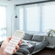 창안애 맞춤제작 전동 트리플쉐이드 블라인드 리모컨 1개 포함