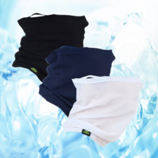 [이에이워] 국산 쿨마스크 자외선차단 안면 쿨링 마스크 얼굴햇빛가리개 자전거 골프 등산 (ISV9P0323O6), 화이트