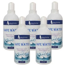 아쿠아테라 수족관 세이프워터 수질중화제 500ml, 5개
