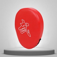 拳擊手靶 散打 弧形 兒童成人 訓練器材, 1個, 單個購買,普通平面紅色手靶