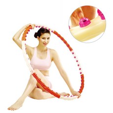평화 뱃살 다이어트 지압 자석 헬스 마그네틱 훌라 후프 우프 1.2 kg 초중급자용, 혼합색상