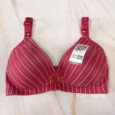 Vivy peach BC通杯 無鋼圈 條紋 美胸BRA, 1個, 紅,44