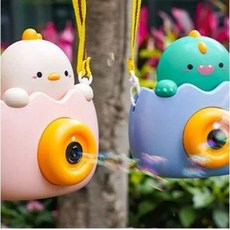 아기 공룡 자동 비눗방울 버블 카메라, 1개, 핑크