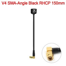 드론 안테나 RC 5 SMA 롤리팝 2 각도 MMCX 3Dbi 6Dbi RPSMA 직선 드론용 V3 3 V4 8G 4 RHCP Foxeer UFL, V4 Black SMA-A 15CM 2, 1개
