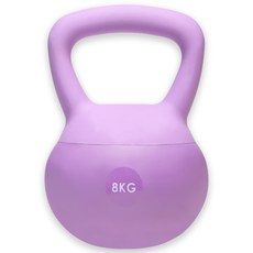 펠컨 무소음 소프트 케틀벨, 1개, 8kg, 퍼플