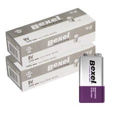 벡셀 망간 건전지 9V 6F22 FC1/ 9볼트, 20개, 1개입