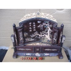 小o結緣館 仿古家具 悠閒山水大屏風(酸枝)27.5x6x25 快速到貨, 酸枝