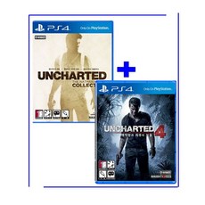 [중고 우체국택배/2종] 플스4 언차티드 컬렉션(1편 2편 3편) + 언차티드4 / PS4 UNCHARTED 1~4 [국내발매 한글판] 플레이스테이션4 PLAYSTATION4, 중고 2종 우체국택배 발송