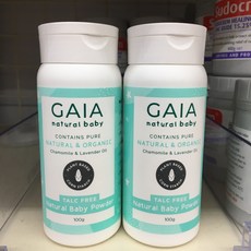 호주 가이아 네츄럴 베이비 파우더 100gx2개 Gaia Natural Baby Powder, 100g