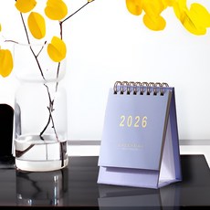 2026년 탁상 달력 2026 캘린더 미니달력 26 데스크 캘린더, 보라