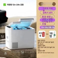 로이타 음식물쓰레기냉동고 미니 캠핑용 차량용, B28 수평 12/24V 디지털, 1L