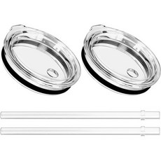 스트로 뚜껑 교체용 예띠 12 5팩 헤일로에라 교체 Lid 프리블랙 깨짐 핸들, 권장 계량컵 입구 내경