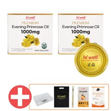 하이웰 달맞이꽃 오일 1000mg 90캡슐 2개 Evening Primrose Oil, 90정