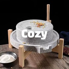 전통 소형 맷돌 가정용 천연석 절구 체험 수제 으깨기 20cm x 30cm, 01. 20cm x 30cm