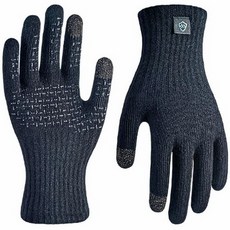 觸控保暖登山手套，防滑透氣男女通用款，冬季戶外運動保暖必備, 黑色, 1套