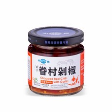 【明德食品】懷味眷村剁椒(150g/罐)五辛素 小辣 岡山豆瓣醬 剁椒 辣椒, 1個