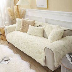 커버 소파 패드 천커버 천갈 70x70cm 스킨스 커버링 매트, 1개, A. 롱 퍼 웨이브 - 베이지