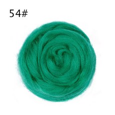 Jiwuo 50g/20g/10g 소프트 Felting 양모 섬유 바늘 Felting 동물 프로젝트를위한 자연 컬렉션 바느질 작업을위한 Felting Wool, 54, 50 그램, 1개